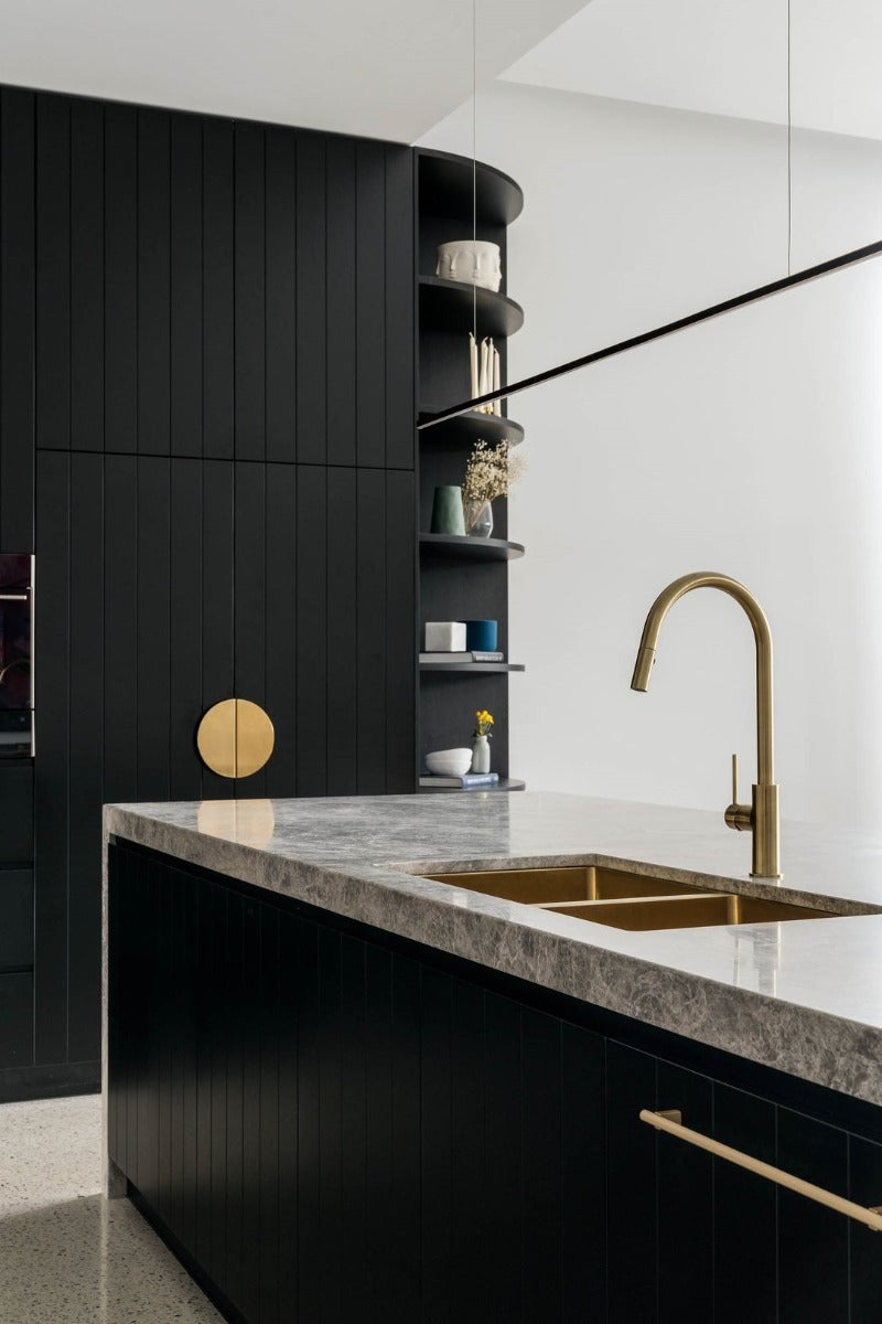 Meir Piccola Pinless Handle Pull-Out Kitchen Mixer Tap - Various Colour Finishes