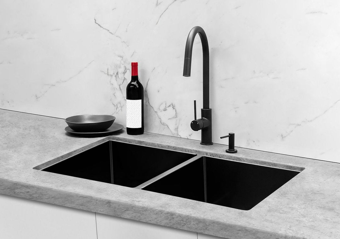 Meir Piccola Pinless Handle Pull-Out Kitchen Mixer Tap - Various Colour Finishes