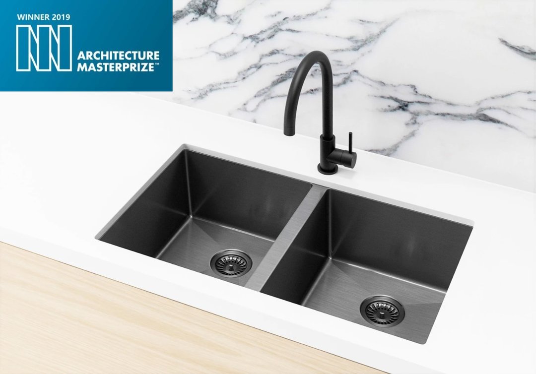 Meir Lavello Kitchen Sink - Double Bowl 760 x 440mm - 3 Colour Finishes