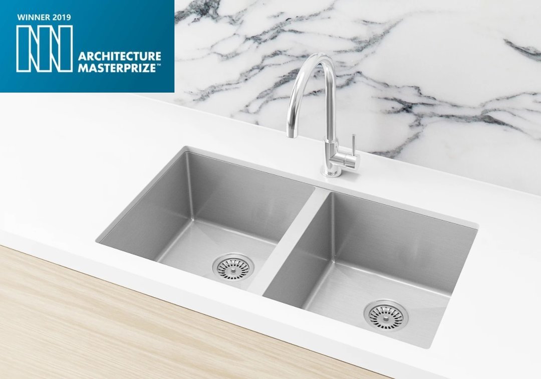 Meir Lavello Kitchen Sink - Double Bowl 760 x 440mm - 3 Colour Finishes
