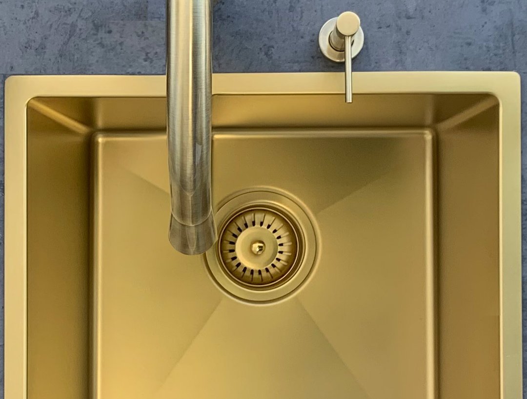 Meir Lavello Kitchen Sink Single Bowl 380 x 440mm - 3 Colour Finishes