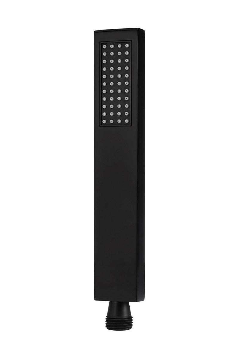Meir Matte Black Square Hand Shower Single Function - replacement wand
