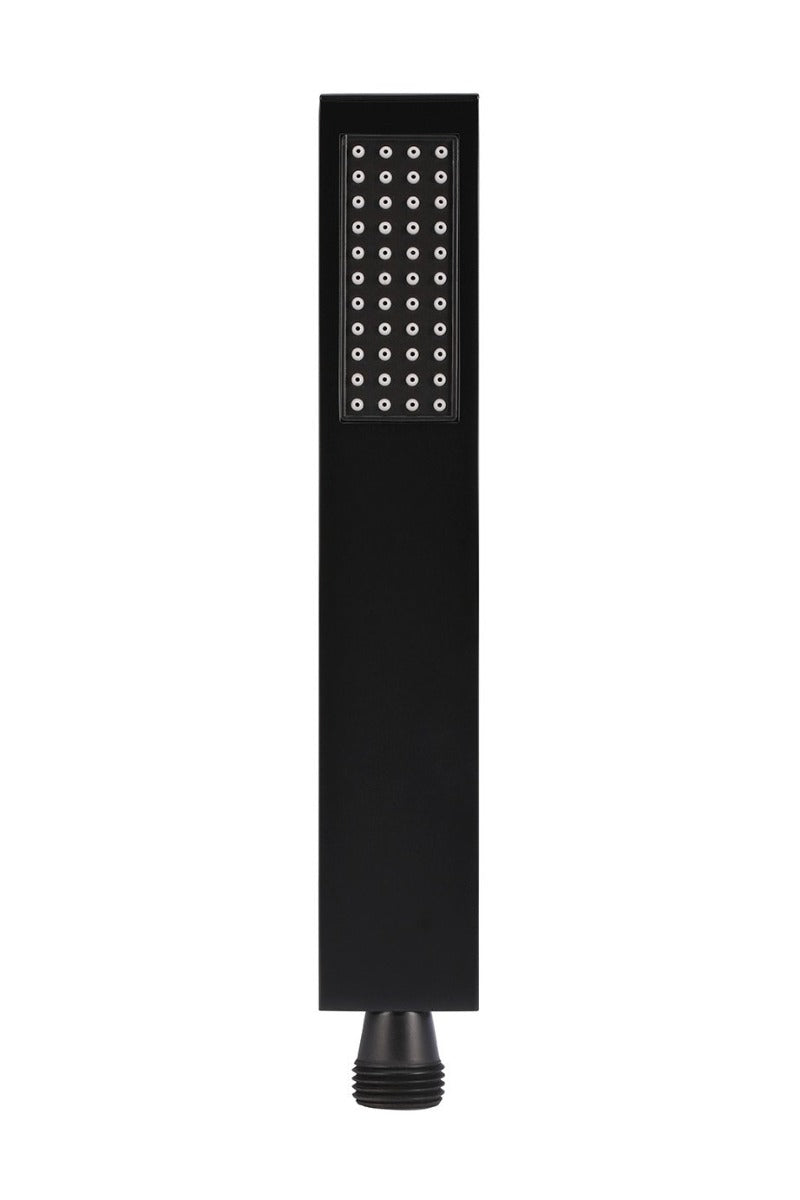 Meir Matte Black Square Hand Shower Single Function - replacement wand