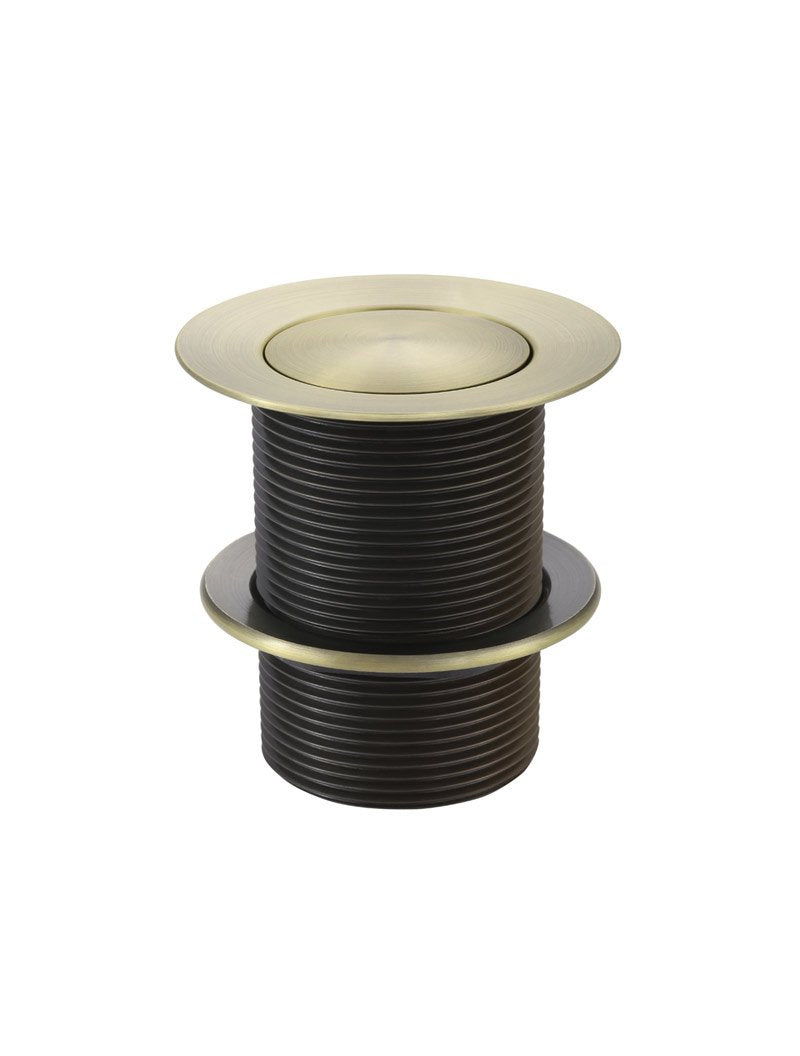 Meir Tiger Bronze Bath Pop Up Waste 40mm - No Overflow / Unslotted