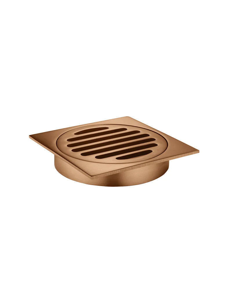 Meir Square Floor Grate Shower Drain 100mm Outlet - Various Colour Finishes