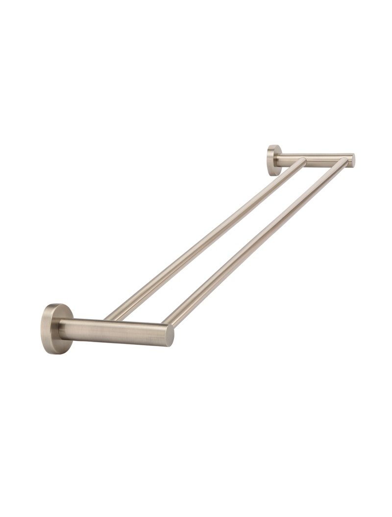 Meir Round Double Towel Rail 600mm in Round or Square Bar - Various Colour Finishes
