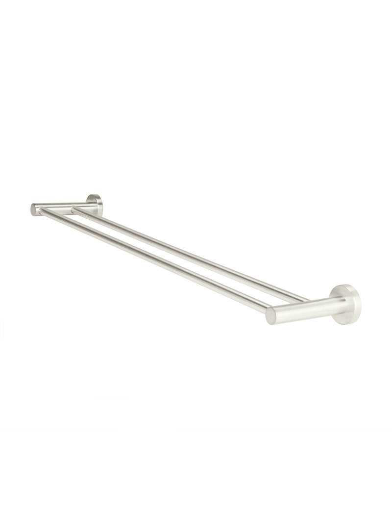 Meir Round Double Towel Rail 600mm in Round or Square Bar - Various Colour Finishes