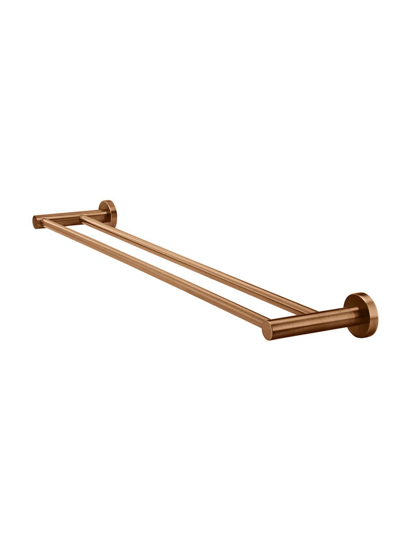 Meir Round Double Towel Rail 600mm in Round or Square Bar - Various Colour Finishes