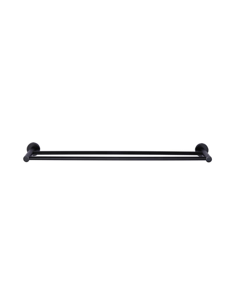 Meir Round Double Towel Rail 600mm in Round or Square Bar - Various Colour Finishes