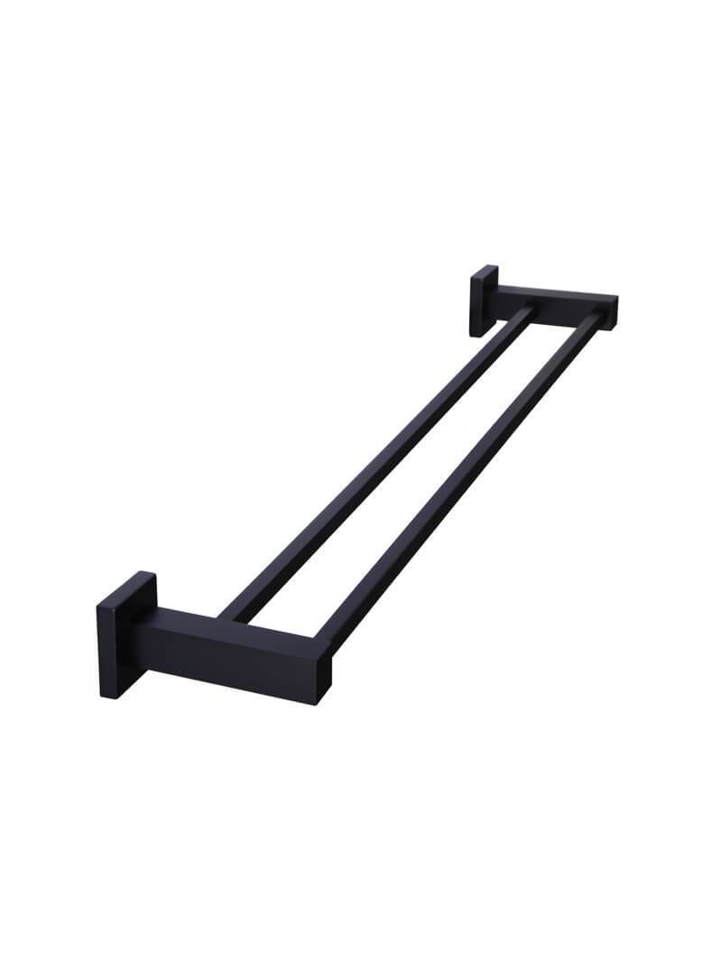 Meir Round Double Towel Rail 600mm in Round or Square Bar - Various Colour Finishes