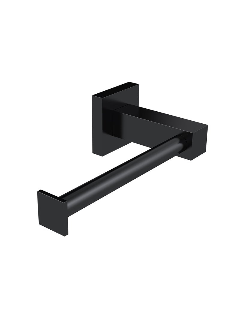 Meir Matte Black Square Toilet Roll Holder