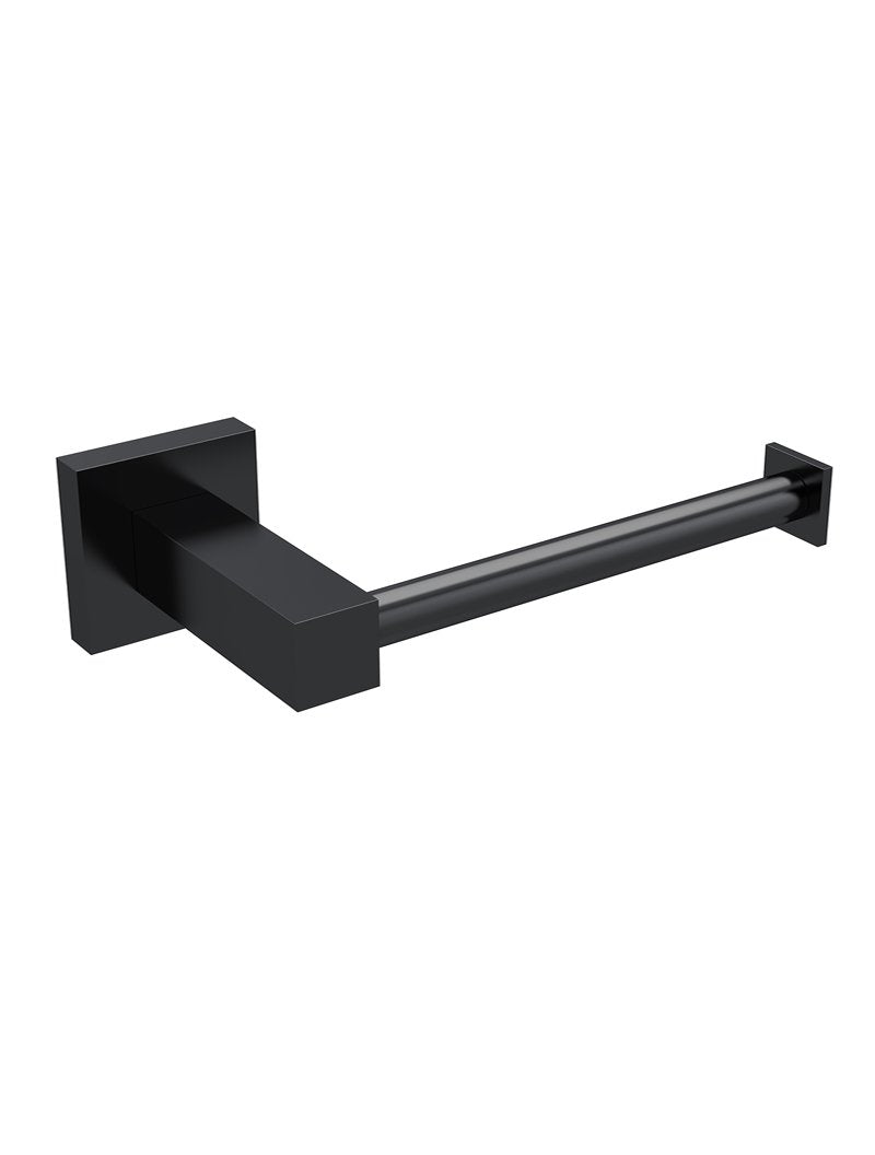 Meir Matte Black Square Toilet Roll Holder