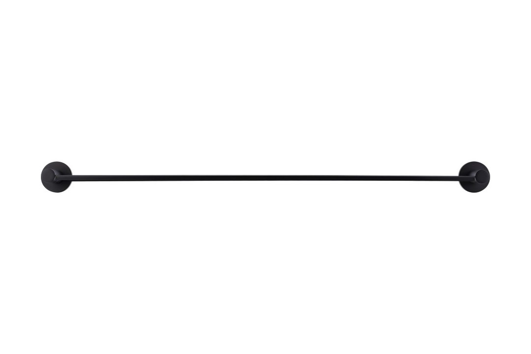 Meir Matte Black Round Bathroom Shelf
