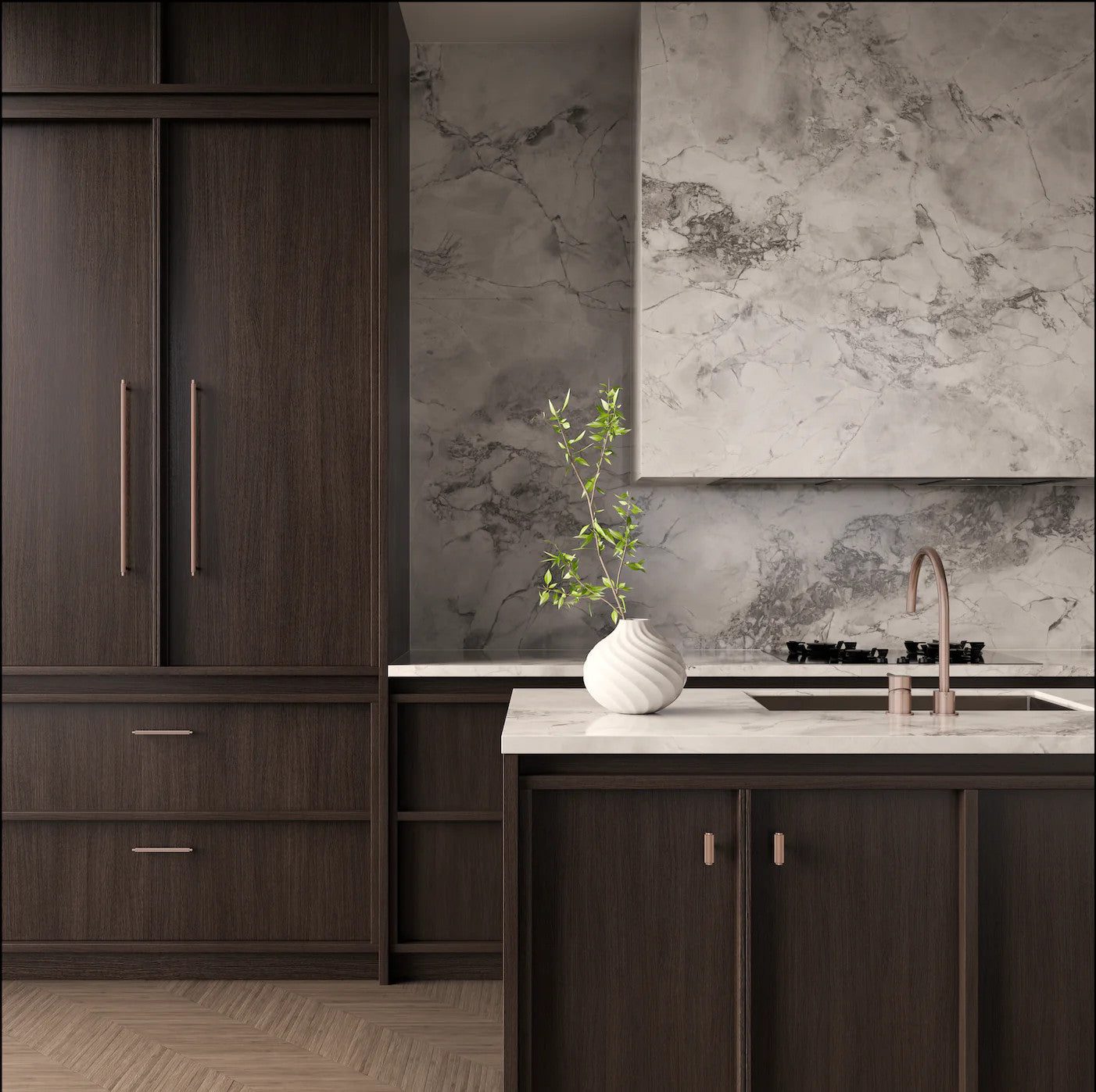 MEIR Oppen Round Pull 200mm Cabinet Handle (Brushed) - Various Colour Finishes