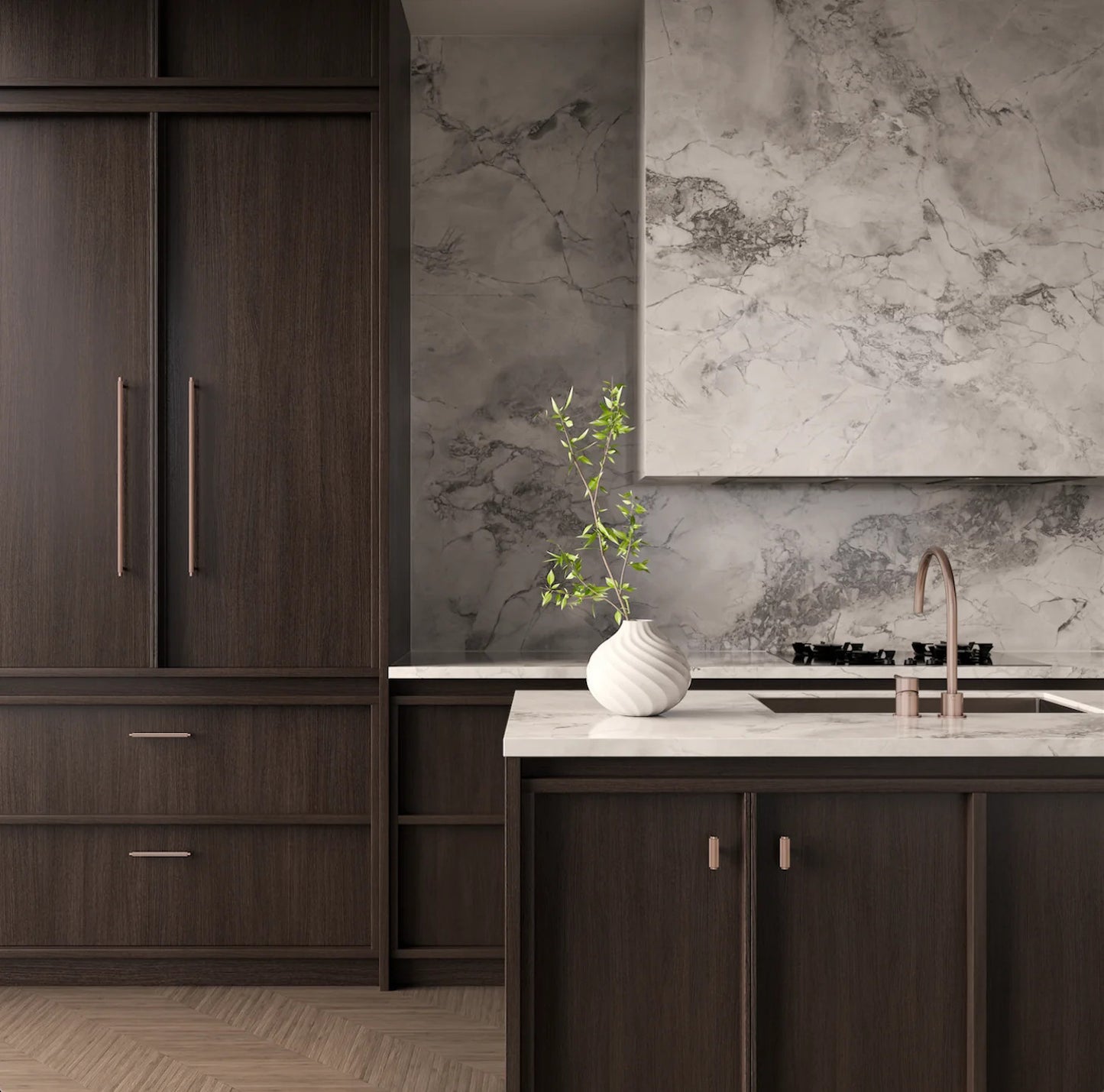 MEIR Oppen T-Pull Cabinet Handle (Linear Knurled) - Various Colour Finishes