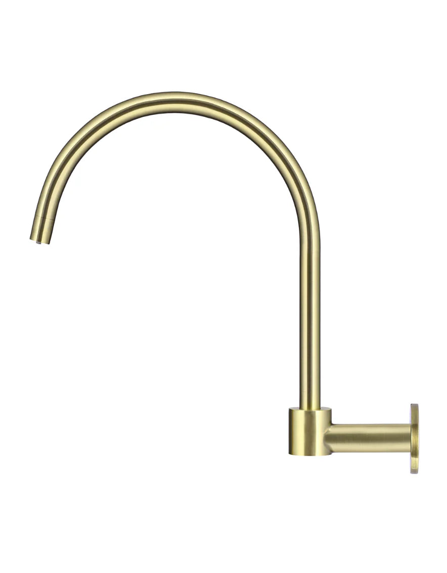 Meir Round High-Rise Swivel Wall Spout - Various Colour Finishes