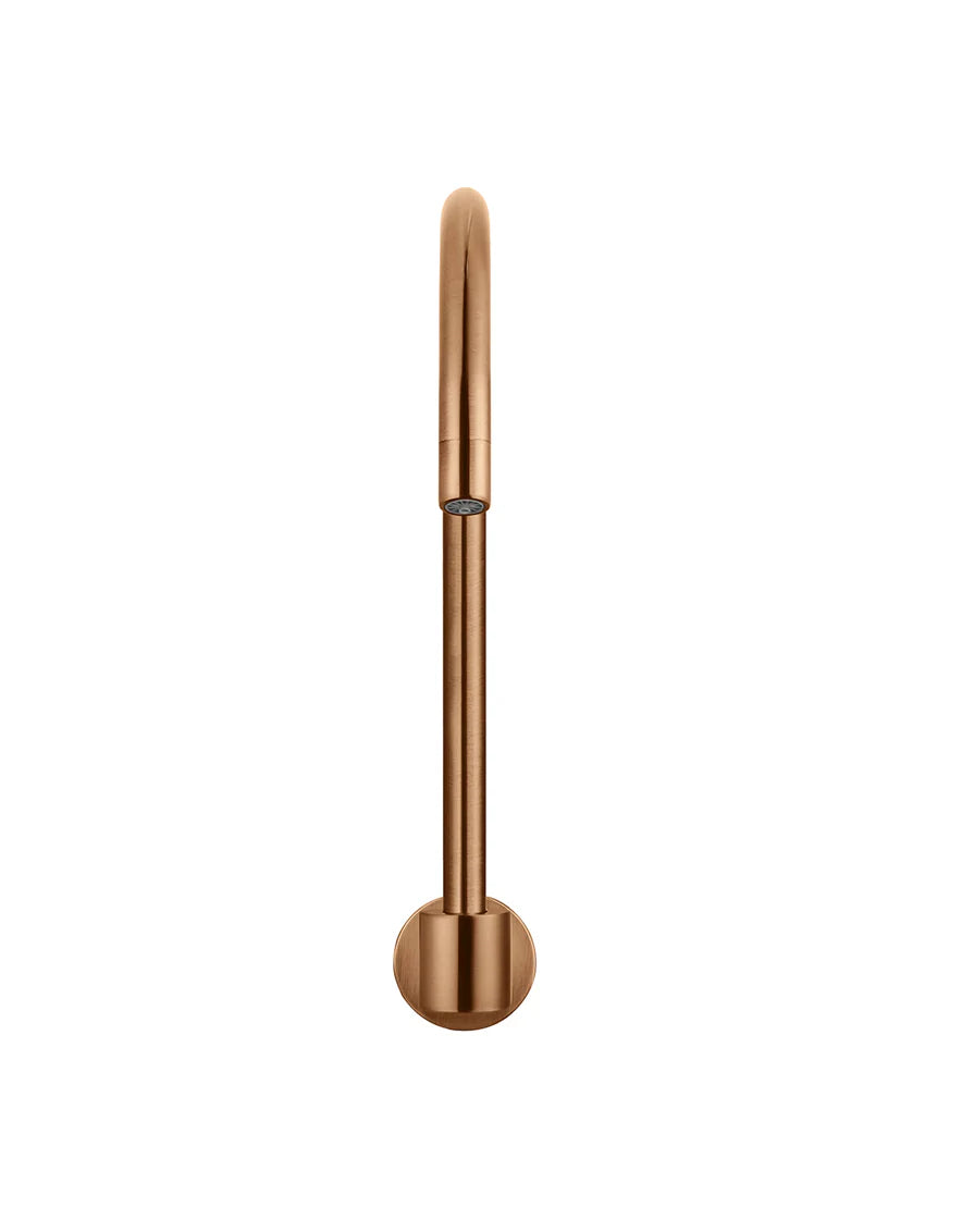 Meir Round High-Rise Swivel Wall Spout - Various Colour Finishes