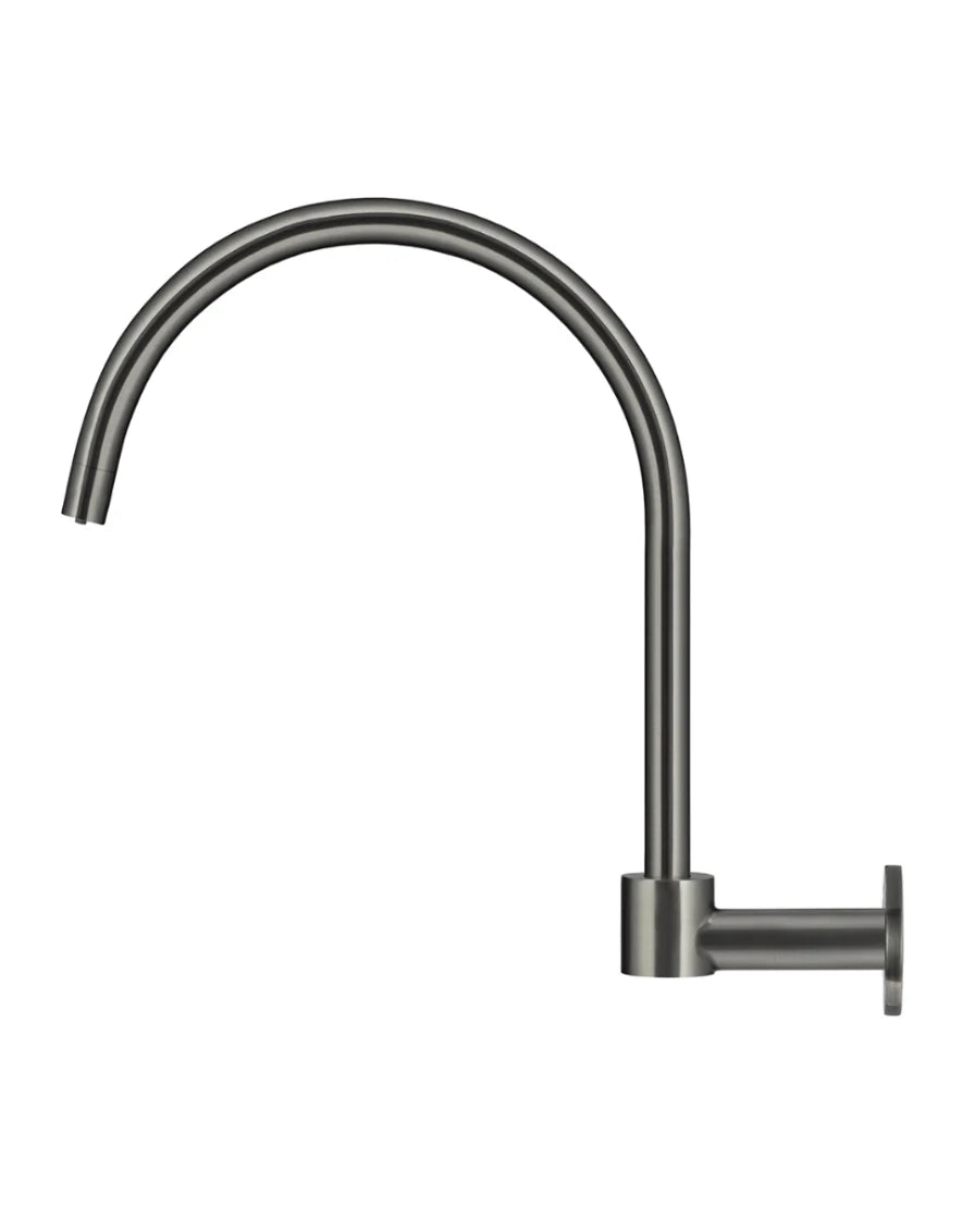 Meir Round High-Rise Swivel Wall Spout - Various Colour Finishes