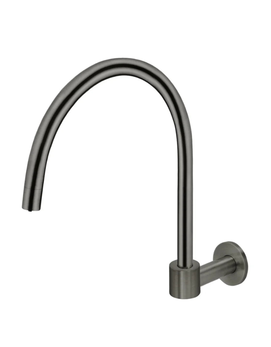 Meir Round High-Rise Swivel Wall Spout - Various Colour Finishes