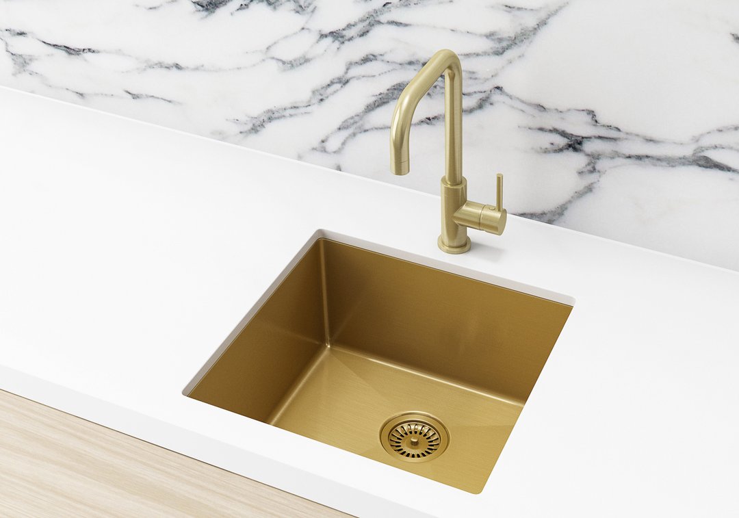 Meir Lavello Sink Strainer and Waste Plug Basket with Stopper - 3 Colour Finishes