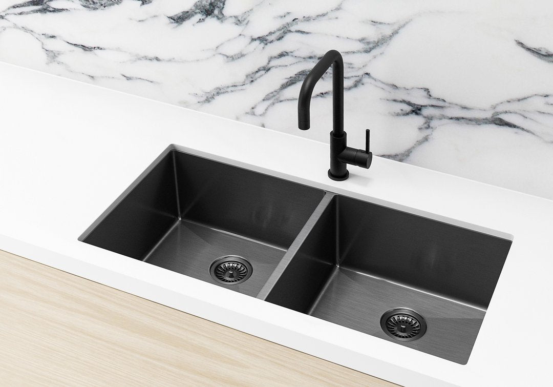 Meir Lavello Sink Strainer and Waste Plug Basket with Stopper - 3 Colour Finishes