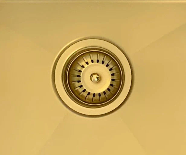 Meir Lavello Sink Strainer and Waste Plug Basket with Stopper - 3 Colour Finishes
