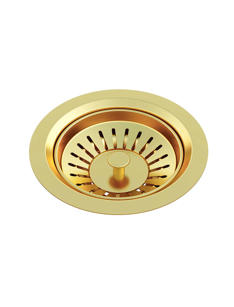 Meir Lavello Sink Strainer and Waste Plug Basket with Stopper - 3 Colour Finishes