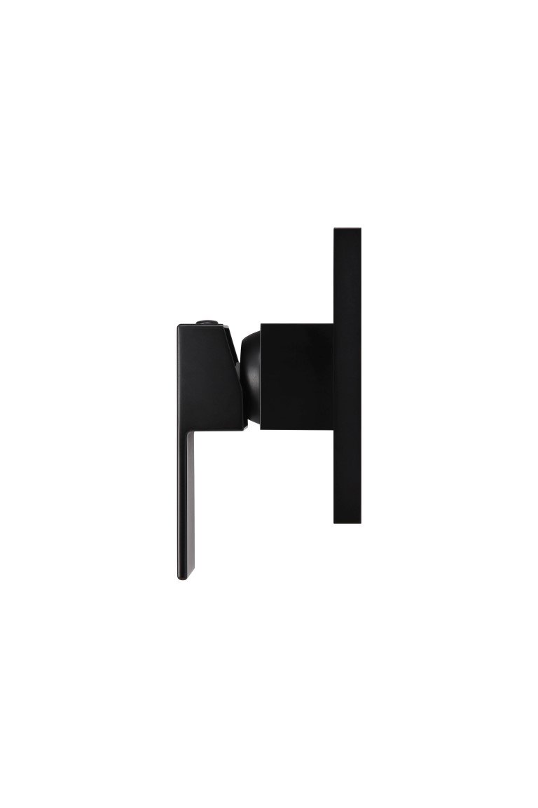 Meir Matte Black Square Wall Mixer
