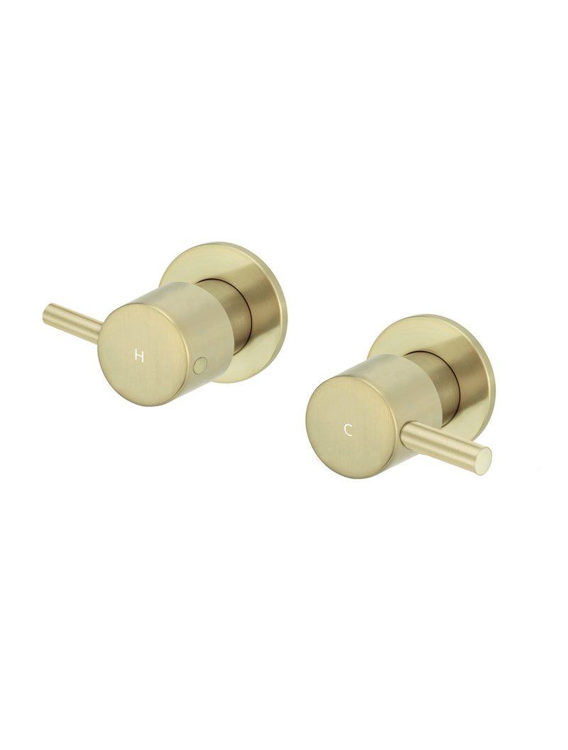 Meir Round Quarter Turn Wall Top Assemblies - Various Colour Finishes