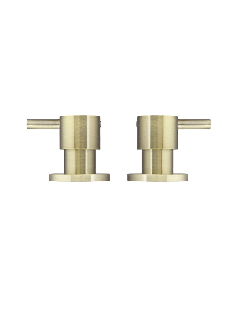 Meir Round Quarter Turn Wall Top Assemblies - Various Colour Finishes
