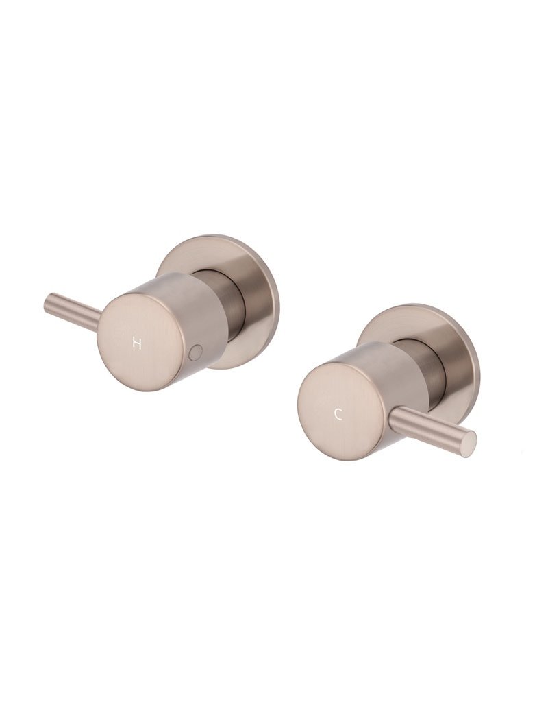 Meir Round Quarter Turn Wall Top Assemblies - Various Colour Finishes