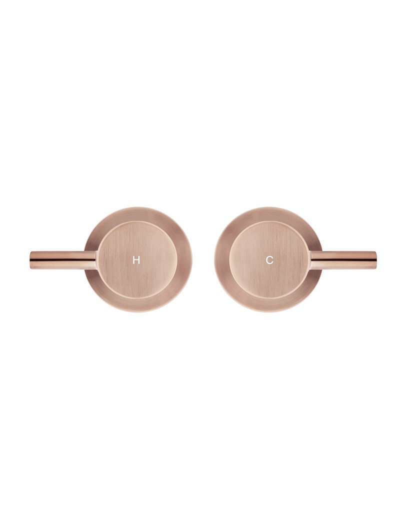 Meir Round Quarter Turn Wall Top Assemblies - Various Colour Finishes