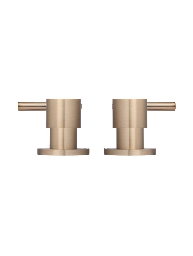 Meir Round Quarter Turn Wall Top Assemblies - Various Colour Finishes