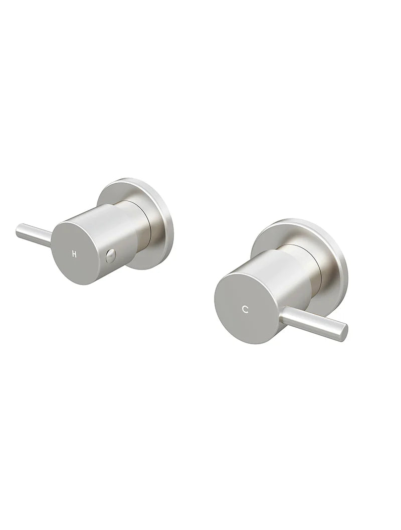 Meir Round Quarter Turn Wall Top Assemblies - Various Colour Finishes