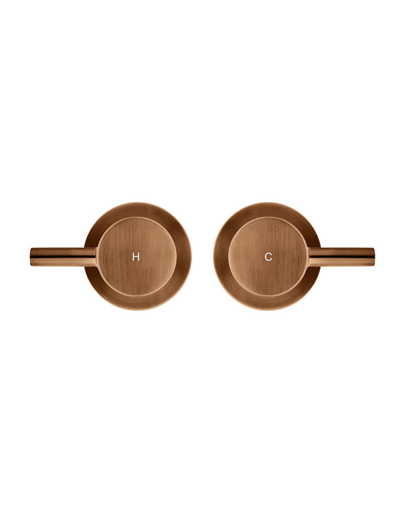 Meir Round Quarter Turn Wall Top Assemblies - Various Colour Finishes