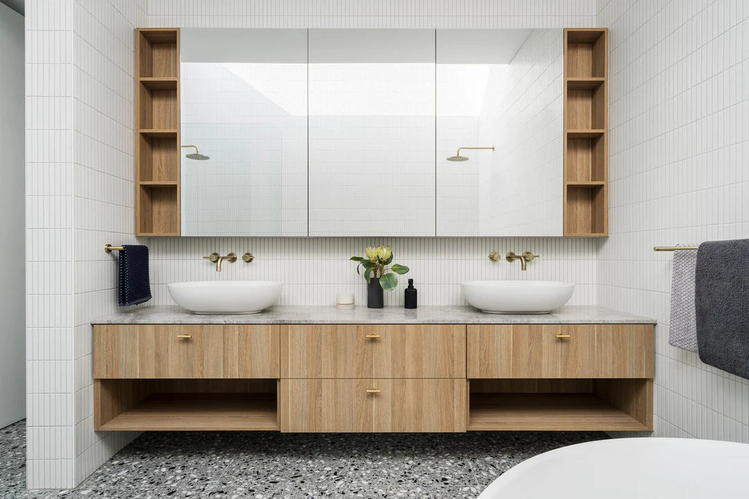 Meir Round Quarter Turn Wall Top Assemblies - Various Colour Finishes