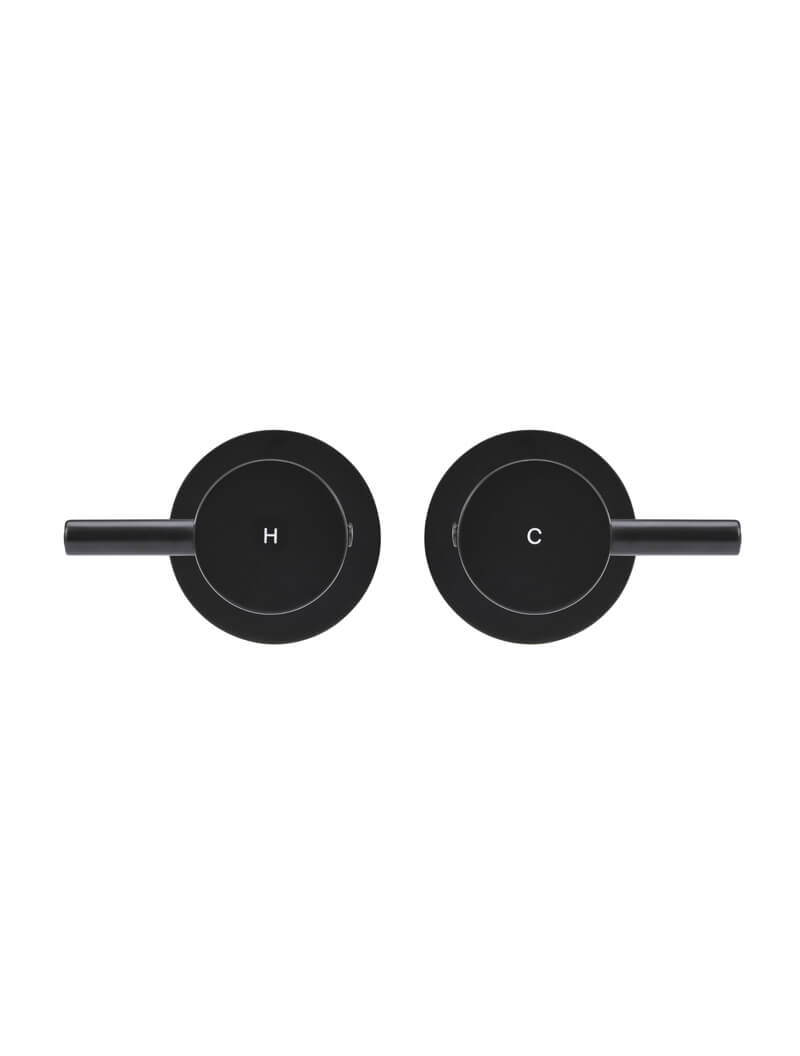 Meir Round Quarter Turn Wall Top Assemblies - Various Colour Finishes
