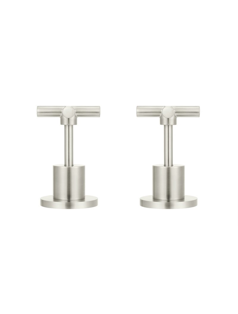 Meir Round Cross Handle Jumper Valve Wall Top Assemblies - Various Colour Finishes