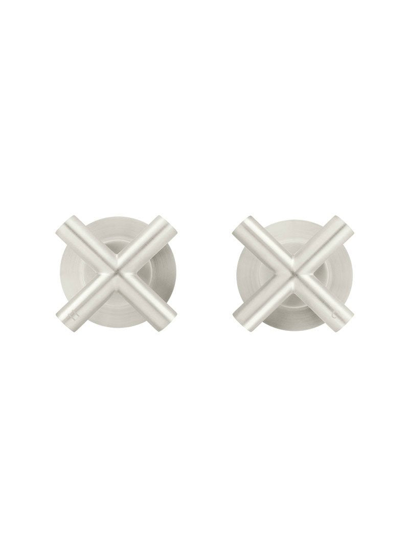 Meir Round Cross Handle Jumper Valve Wall Top Assemblies - Various Colour Finishes