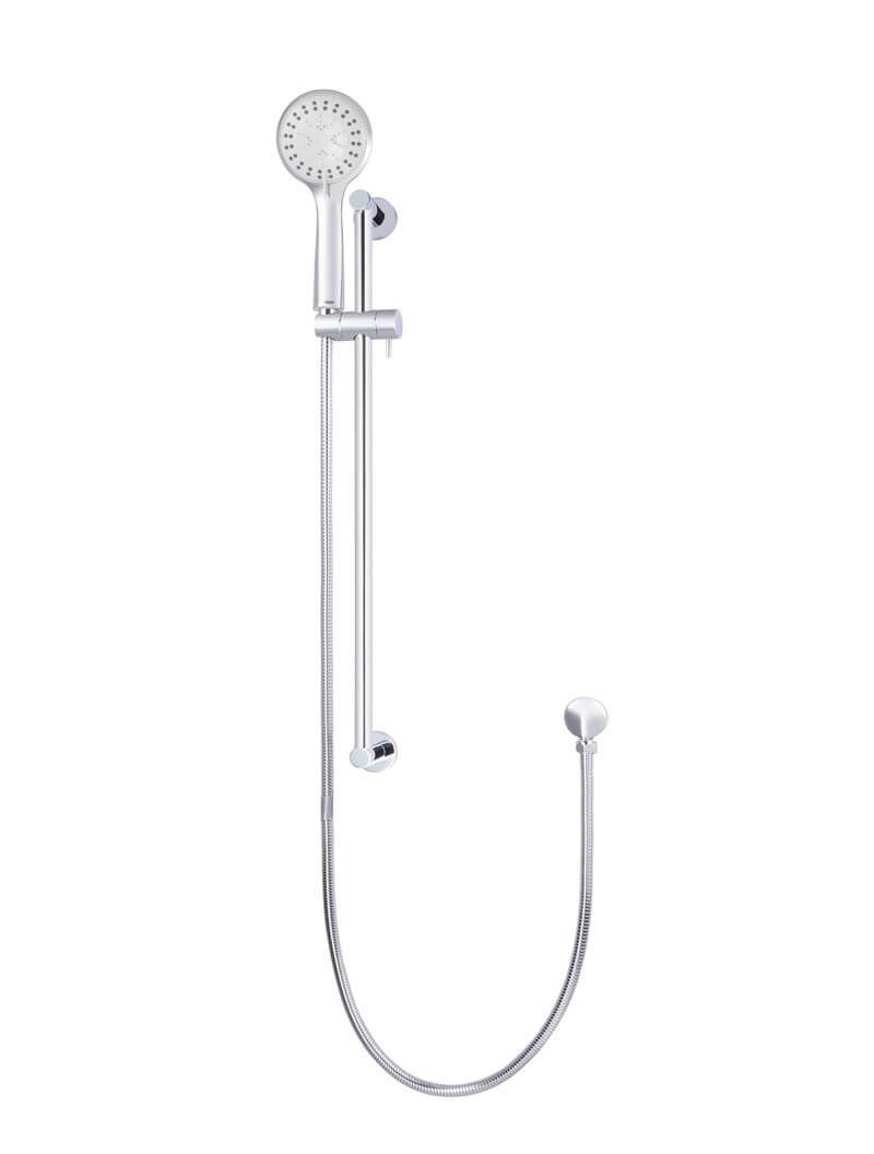 Meir Round 3-Function Hand Shower on Rail Column - Various Colour Finishes