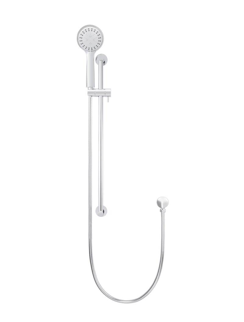Meir Round 3-Function Hand Shower on Rail Column - Various Colour Finishes