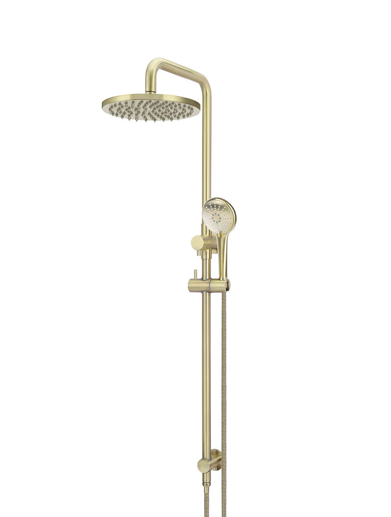 Meir Round Combination Shower Rail 200mm Rose + 3 Function Hand Shower - Various Colour Finishes