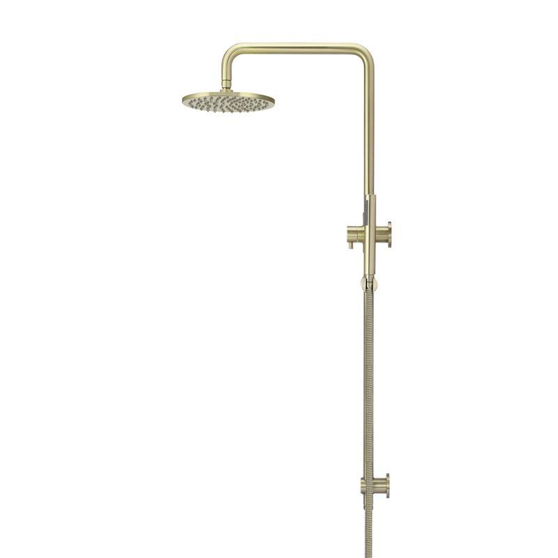 Meir Round Combination Shower Rail 300mm Rose + Single Function Hand Shower - Various Colour Finishes