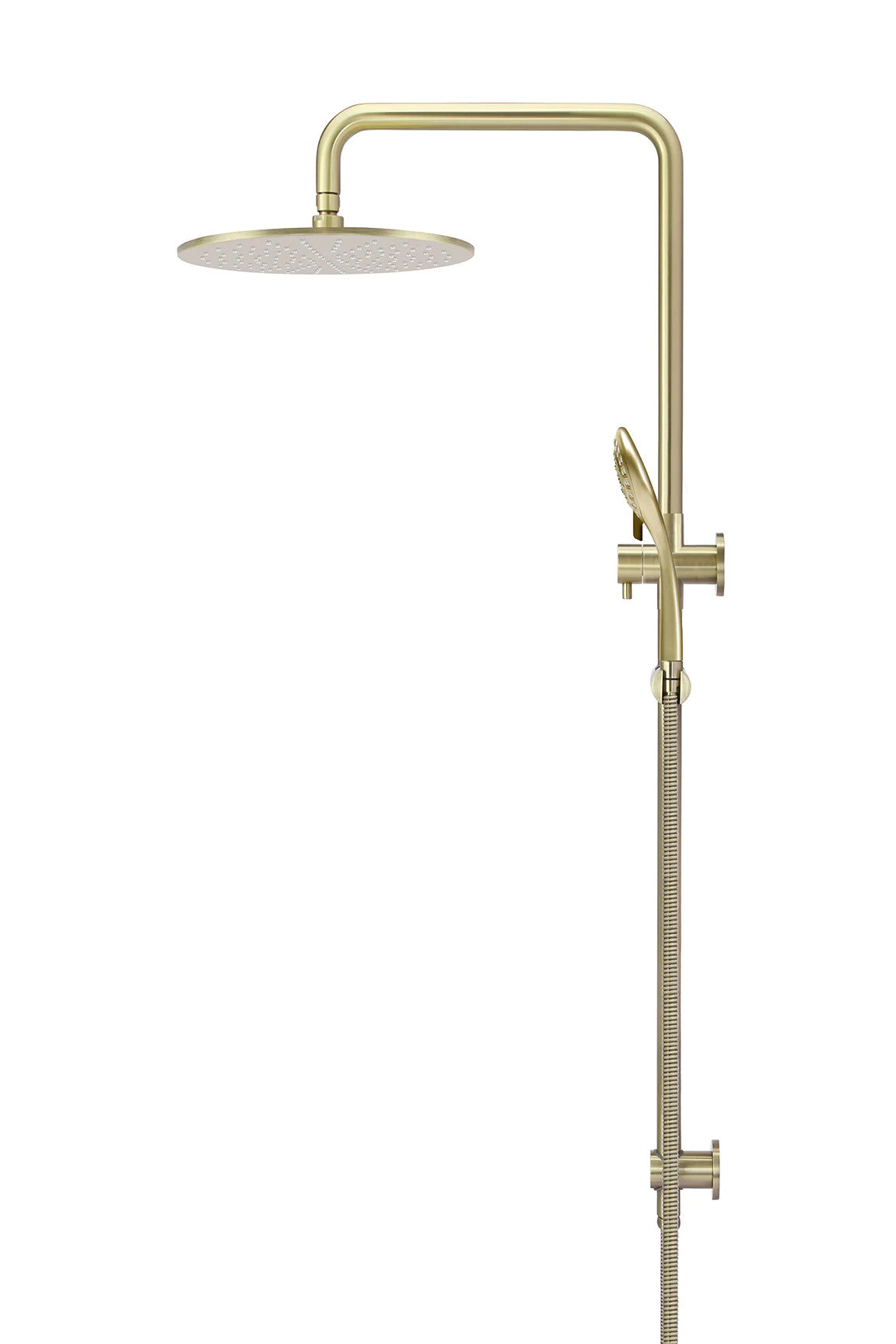 Meir Round Combination Shower Rail 300mm Rose + Three-Function Hand Shower - Various Colour Finishes