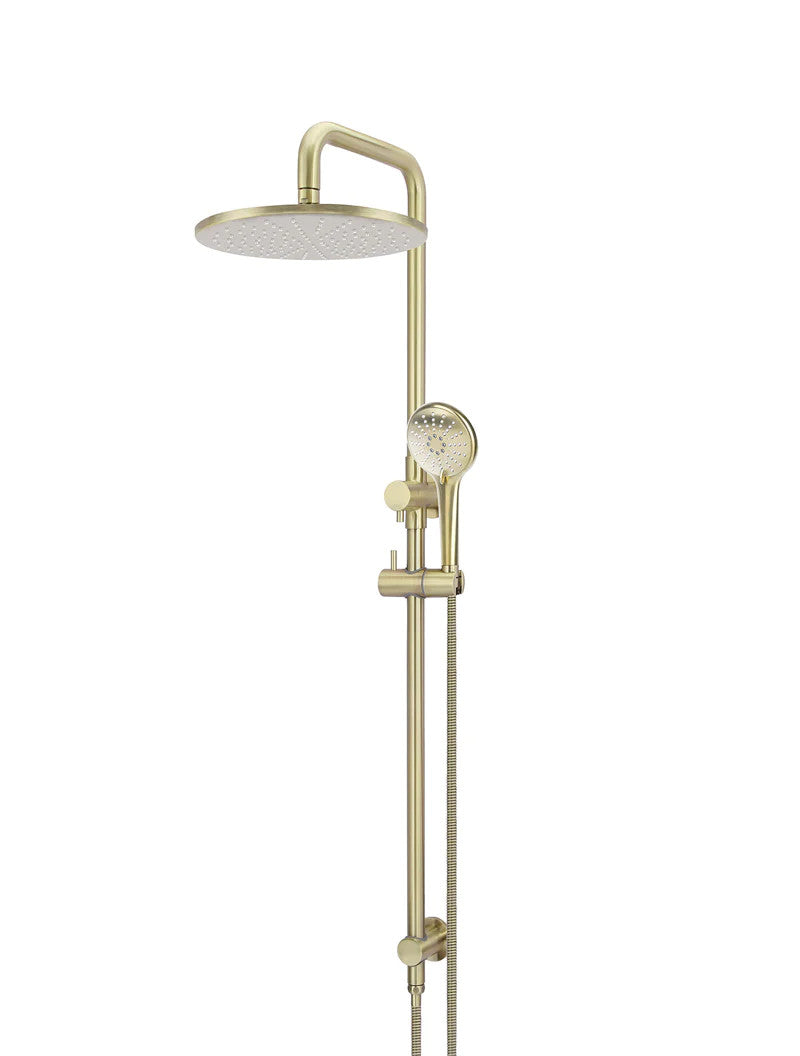 Meir Round Combination Shower Rail 300mm Rose + Three-Function Hand Shower - Various Colour Finishes