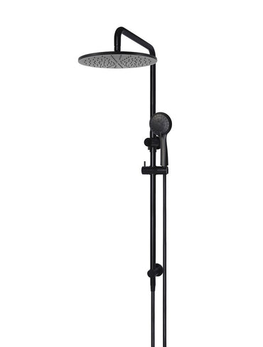 Meir Round Combination Shower Rail 300mm Rose + Three-Function Hand Shower - Various Colour Finishes