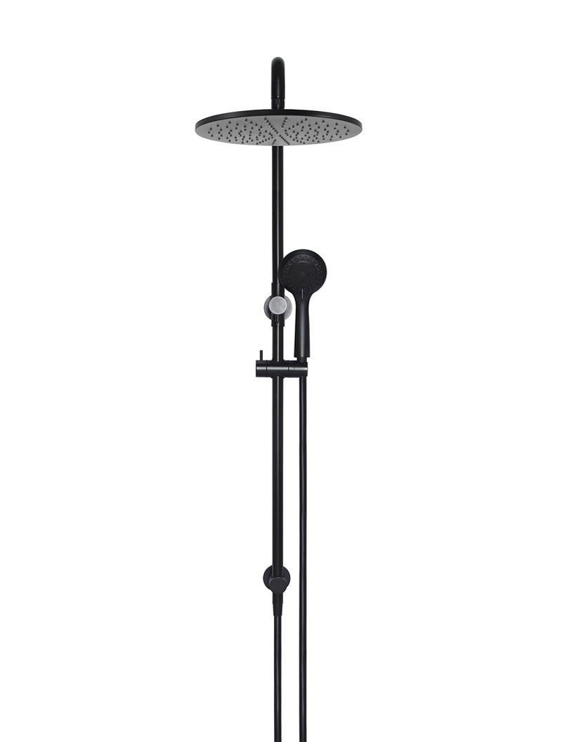 Meir Round Combination Shower Rail 300mm Rose + Three-Function Hand Shower - Various Colour Finishes