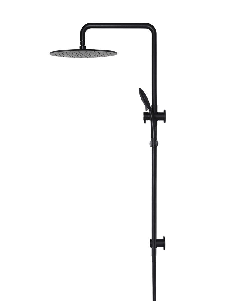 Meir Round Combination Shower Rail 300mm Rose + Three-Function Hand Shower - Various Colour Finishes