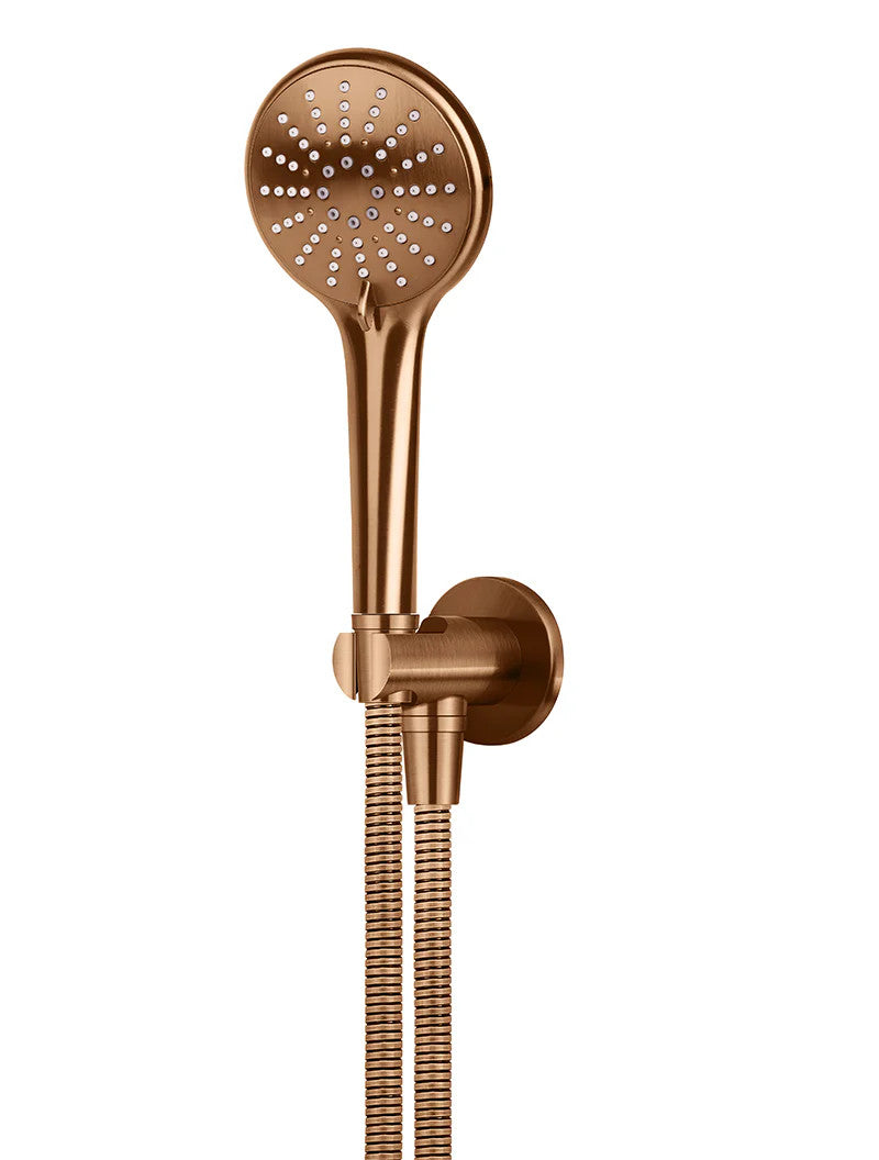 Meir Round 3-Function Hand Shower on Fixed Bracket - Various Colour Finishes