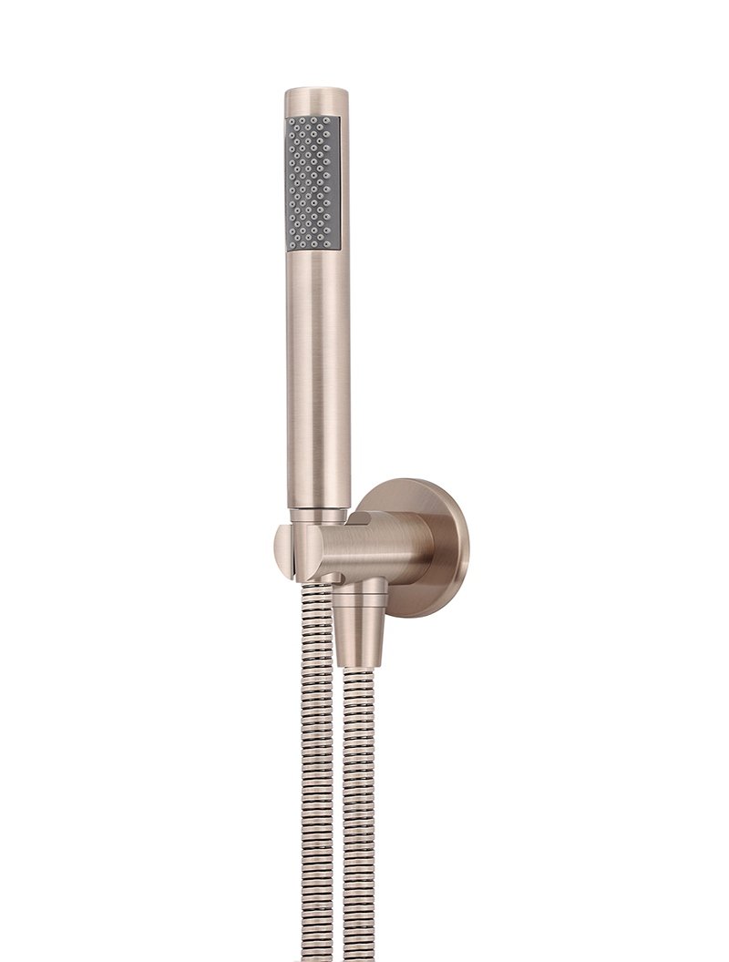 Meir Round Hand Shower on Fixed Bracket - Various Colour Finishes